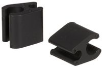 Elvedes kabelclips duo pvc 4,1 mm + 4,1 mm zwart (50 stuks)