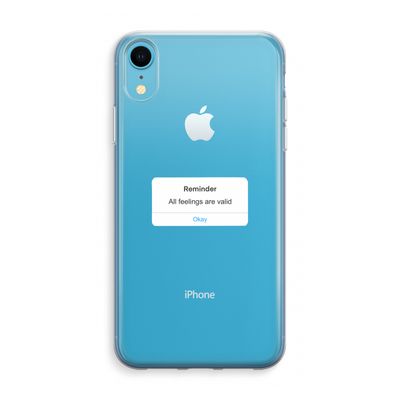 Reminder: iPhone XR Transparant Hoesje