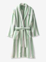 Gestreepte badjas voor volwassenen TRANSAT familie-capsulecollectie, personaliseerbaar, met gerecycled katoen groen, gestreept Gestreepte badjas voor volwassenen TRANSAT familie-capsulecollectie, personaliseerbaar, met gerecycled katoen groen, gestreept