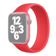 Solo Loop Link serie bandje - Maat: S - Rood - Geschikt voor Apple Watch 38mm / 40mm / 41mm