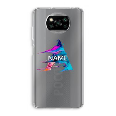 Abstract Spectrum: Xiaomi Poco X3 NFC Transparant Hoesje