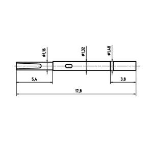 PTR Hartmann H 1010 L Huls voor precisiemeetpennen serie 1010