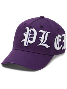 Philipp Plein casquette en coton à logo brodé - Violet