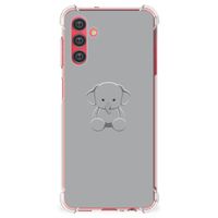 Samsung Galaxy A13 5G | A04s Stevig Bumper Hoesje Grijs Baby Olifant