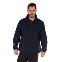 Navy grote maten fleece trui Thor