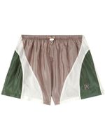 Palm Angels short de sport à design colour block - Violet - thumbnail