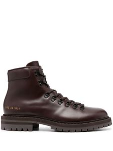 Common Projects bottines en cuir à lacets - Marron