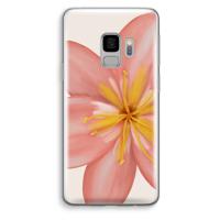 Pink Ellila Flower: Samsung Galaxy S9 Transparant Hoesje - thumbnail