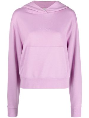 Woolrich hoodie à logo brodé - Violet