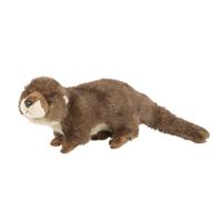 Ravensden pluche knuffel dier Europese Otter - bruin - 32 cm - Speelgoed knuffelbeesten - thumbnail