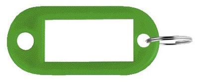 Sleutellabel Pavo kunststof groen 100 stuks