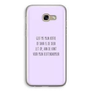 Ochtendhumeur: Samsung Galaxy A5 (2017) Transparant Hoesje