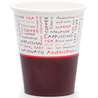 Drinkbeker uit karton, 230 ml, diameter 80 mm, pak van 1000 stuks