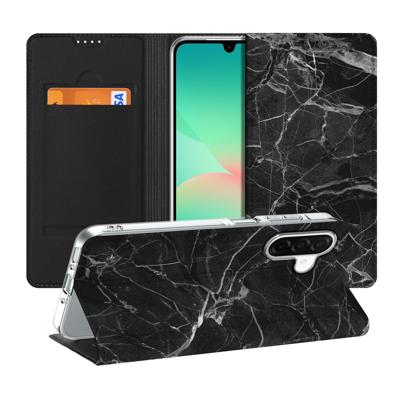 Samsung Galaxy A26 | Standcase | Marmer Zwart - Origineel Cadeau Vader Samsung Galaxy A26 | Standcase | Marmer Zwart - Origineel Cadeau Vader