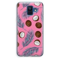 Kokosnoot roze: Samsung Galaxy A6 (2018) Transparant Hoesje