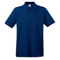 Donkerblauw/navy poloshirt / polo t-shirt premium van katoen voor heren 2XL (EU 56)  - - thumbnail
