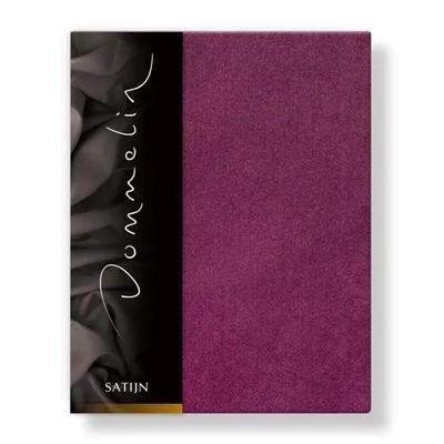 Dommelin Dommelin Hoeslaken Uni Satijn 300TC 582 Aubergine 80x200/30