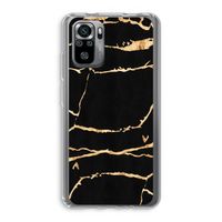 Gouden marmer: Xiaomi Redmi Note 10S Transparant Hoesje
