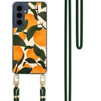 Samsung Galaxy A16 hoesje met groen koord - Orange garden