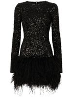 Dolce & Gabbana robe courte brodée de sequins - Noir