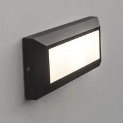 Kleine donkergrijze led gevelverlichting met ingebouwde LED lichtbron (4000K) Lutec Helena