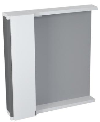 Spiegelkast met LED Licht Sapho Pulse 75x80x17 cm Links Wit