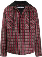 Off-White surchemise à carreaux - Rouge