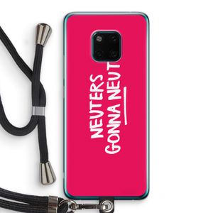 Neuters (roze): Huawei Mate 20 Pro Transparant Hoesje met koord