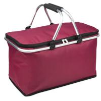 Koeltas - rood - 48 x 28 x 25 cm - boodschappenmand - draagtas