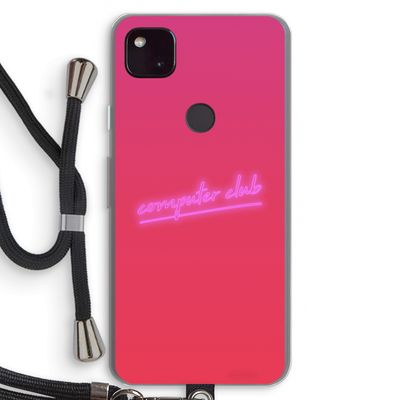 Vice Glow: Pixel 4a 5G Transparant Hoesje met koord