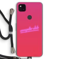 Vice Glow: Pixel 4a 5G Transparant Hoesje met koord