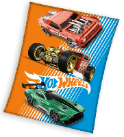 Hot Wheels fleeceplaid meerkleurig 130x160cm Hot Wheels fleeceplaid meerkleurig 130x160cm