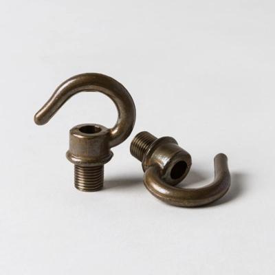 Haak voor plafondkap en fittingen M10 schroefdraad Brons