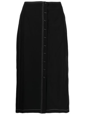 Low Classic jupe mi-longue à taille nouée - Noir