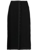 Low Classic jupe mi-longue à taille nouée - Noir