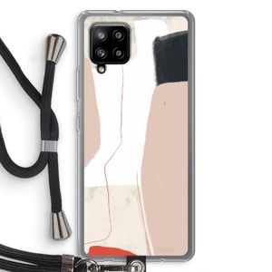 Lava: Samsung Galaxy A42 5G Transparant Hoesje met koord