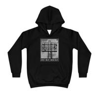Hoodie regular zwart - kids - Oost west zuid best - Lichtmast