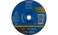 PFERD 62023640 E 230-7 PSF STEELOX Afbraamschijf gebogen Diameter 230 mm Boordiameter 22.23 mm RVS, Staal 10 stuk(s) - thumbnail