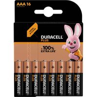 Duracell batterij Plus 100% AAA, blister van 16 stuks - thumbnail
