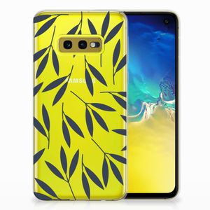 Samsung Galaxy S10e TPU Case Leaves Blue