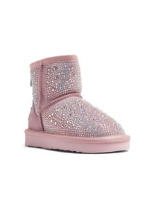 Lelli Kelly bottines en daim à ornements en cristal - Rose