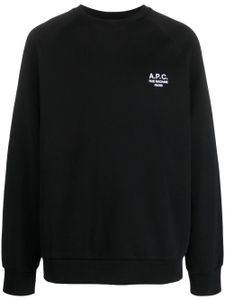 A.P.C. sweat Milton à logo brodé - Noir