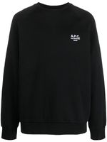 A.P.C. sweat Milton à logo brodé - Noir - thumbnail