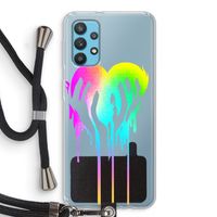 Hold My Heart: Samsung Galaxy A32 4G Transparant Hoesje met koord
