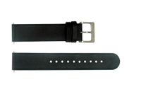 Horlogeband Mondaine BM20029 Leder Zwart 18mm