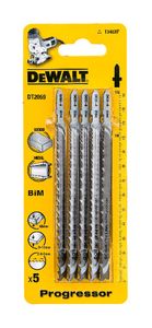 DeWalt Accessoires Decoupeerzaagblad BiM Progressor voor metaal en aluminium 3-10mm, pijpen en profielen en hout <65mm, 100x74x2,4-5mm, (T345XF) -