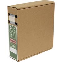 Quadrios 25CA504 Krimpkous met lijm Transparant 15 mm 5 mm Krimpverhouding:3:1 5 m