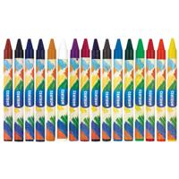 Waskrijtjes - 16x - gekleurd - 9 cm - speelgoed/knutselen - wax