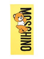 Moschino Kids bonnet en coton à logo imprimé - Jaune