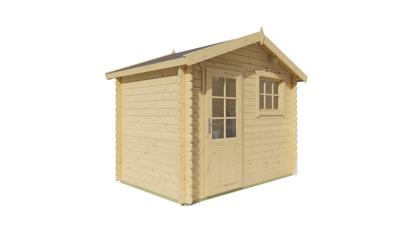 Blokhut - Tuinhuis Sten | 28 mm | vuren bruin geïmpregneerd
